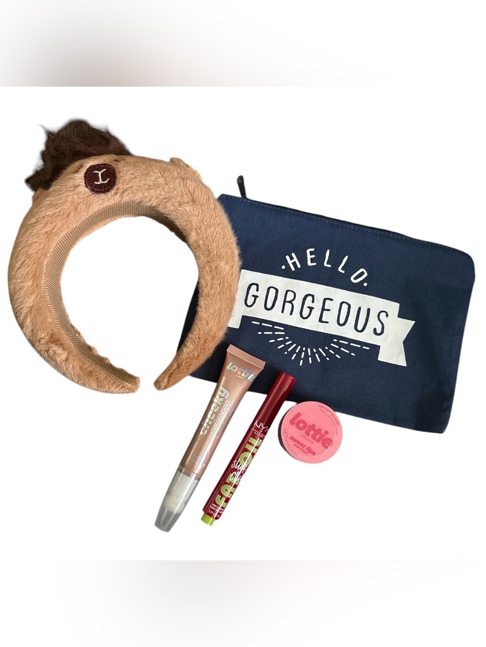 Lip care bundle bag and headband